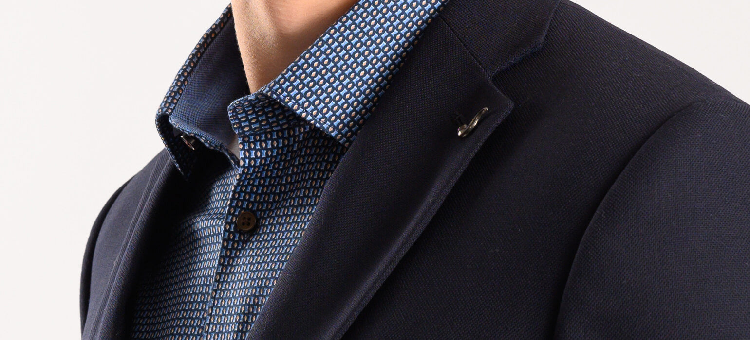 Navy blue wool jacket