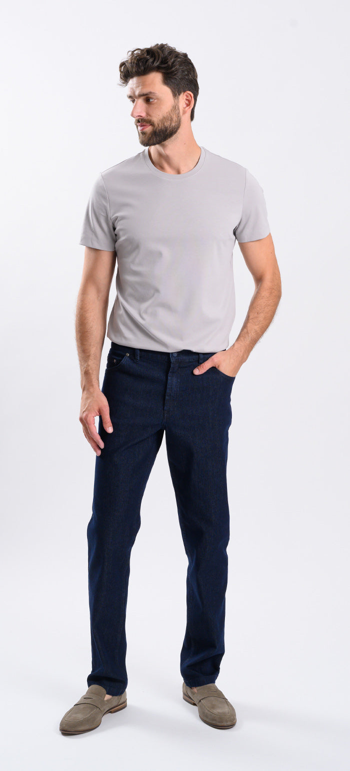 Navy blue casual pants