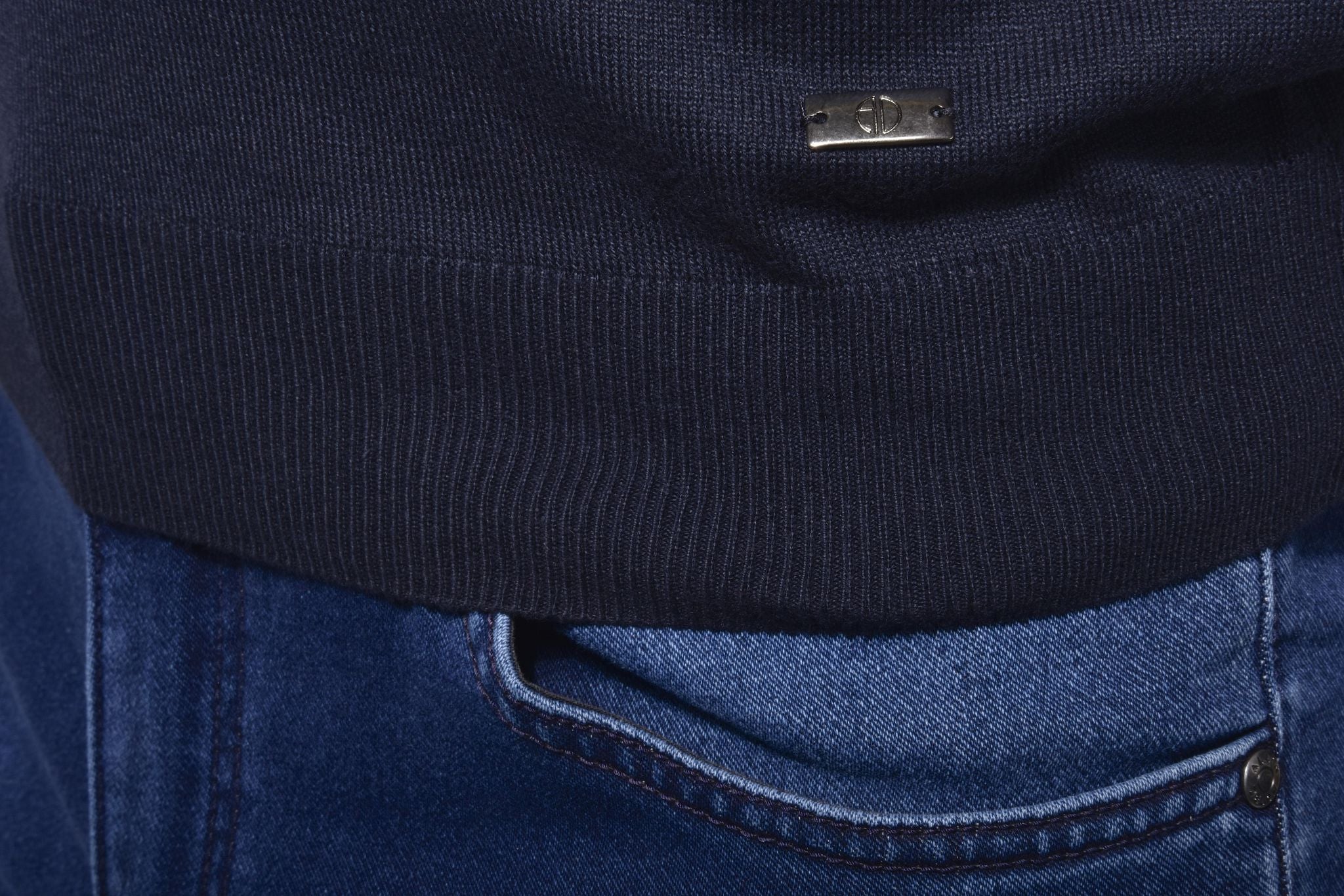 Navy blue turtleneck