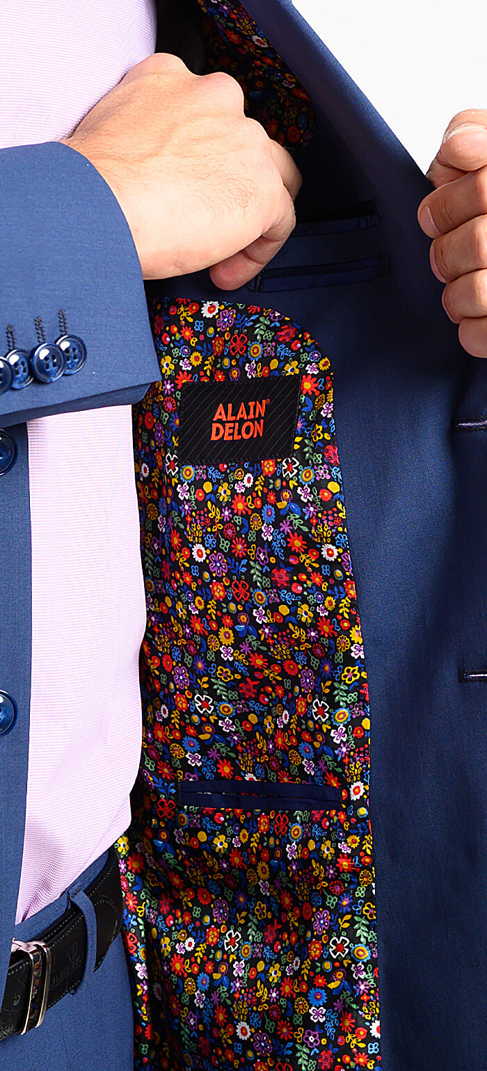 Navy Blue Slim Fit Suit - XL Size