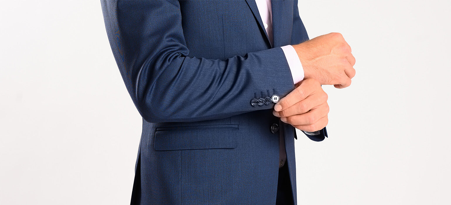 Navy Blue Slim Fit Suit - XL Size