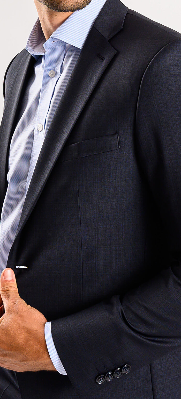 Dark grey slim fit suit