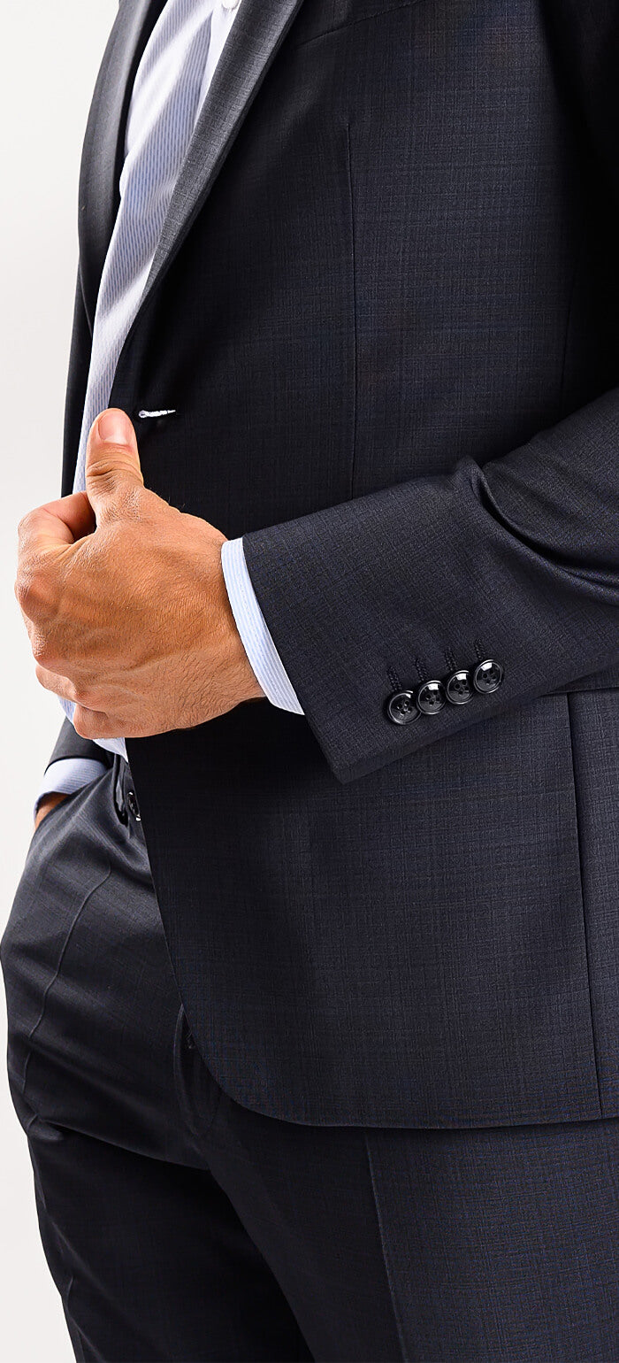 Dark grey slim fit suit