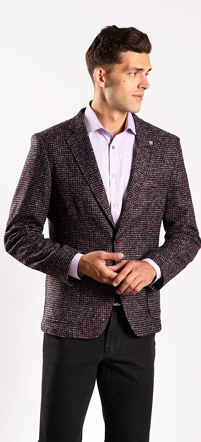 Knitted autumn jacket