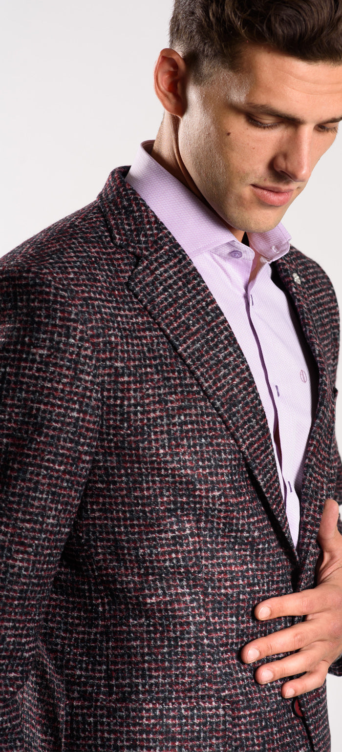 Knitted autumn jacket