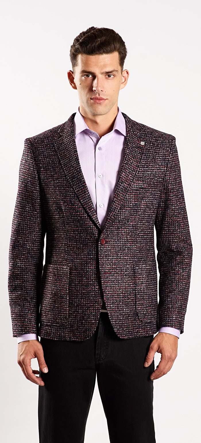 Knitted autumn jacket