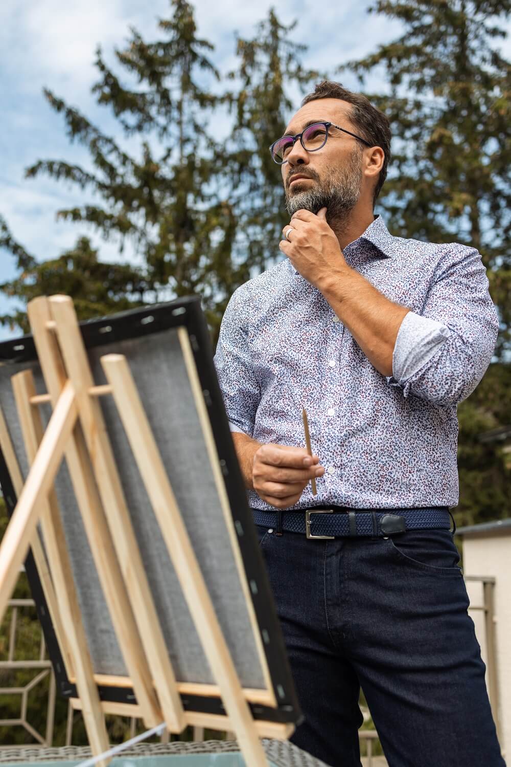 Casual Extra Slim Fit Shirt with Pattern