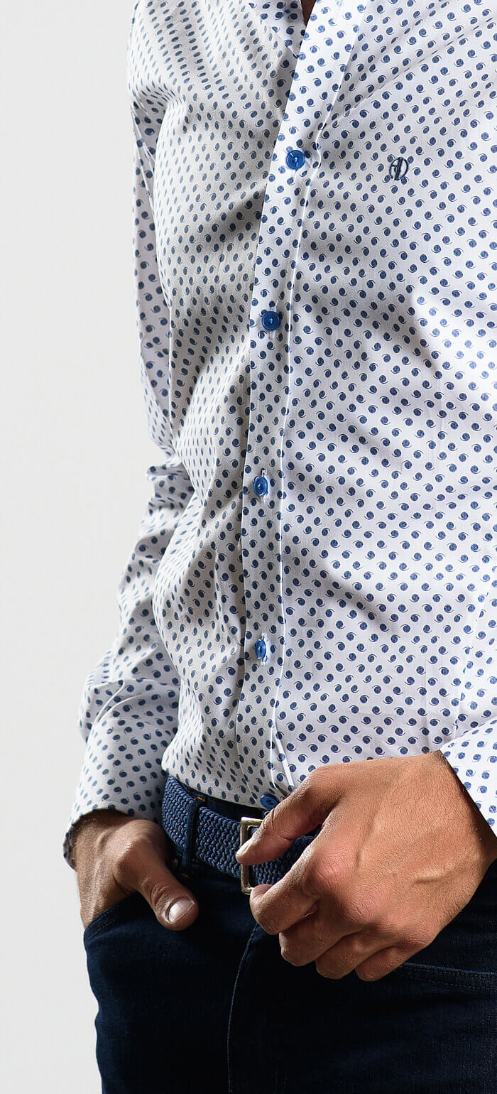 Casual Extra Slim Fit Shirt with Pattern