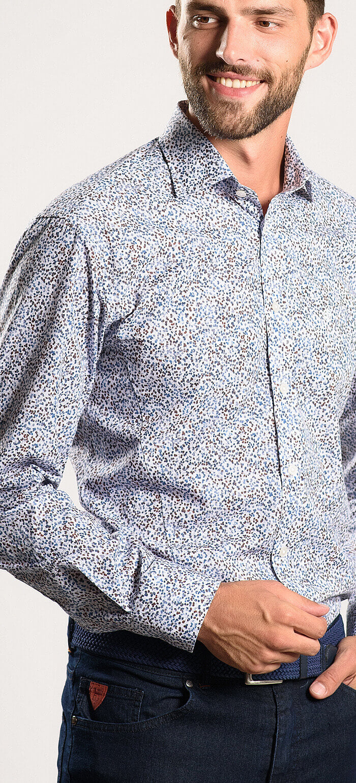 Casual Extra Slim Fit Shirt with Pattern