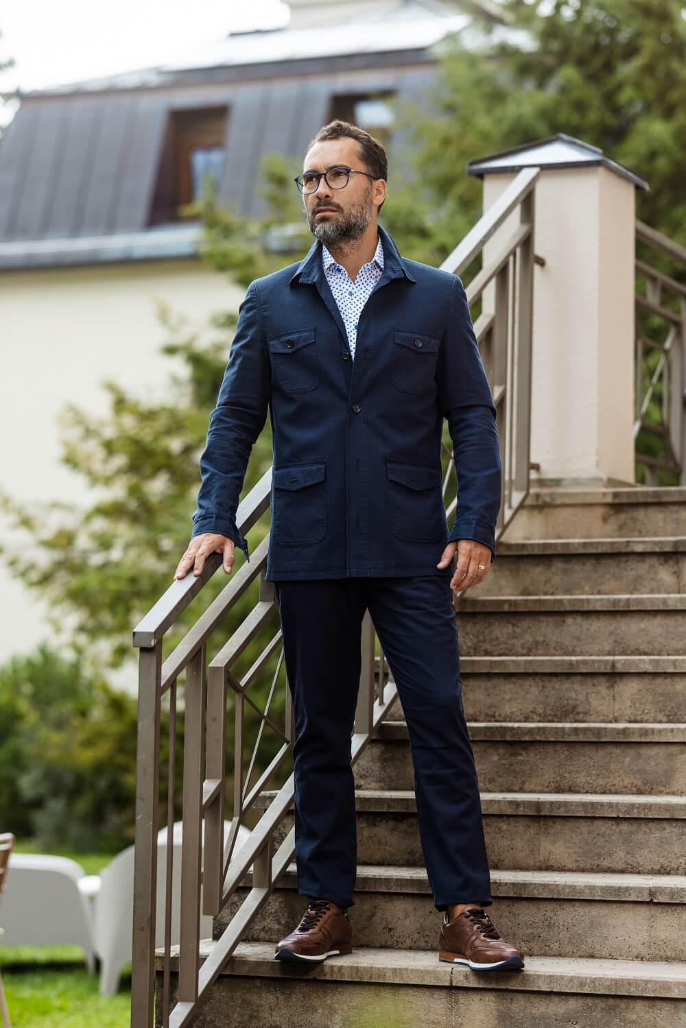 Casual Extra Slim Fit Shirt with Pattern