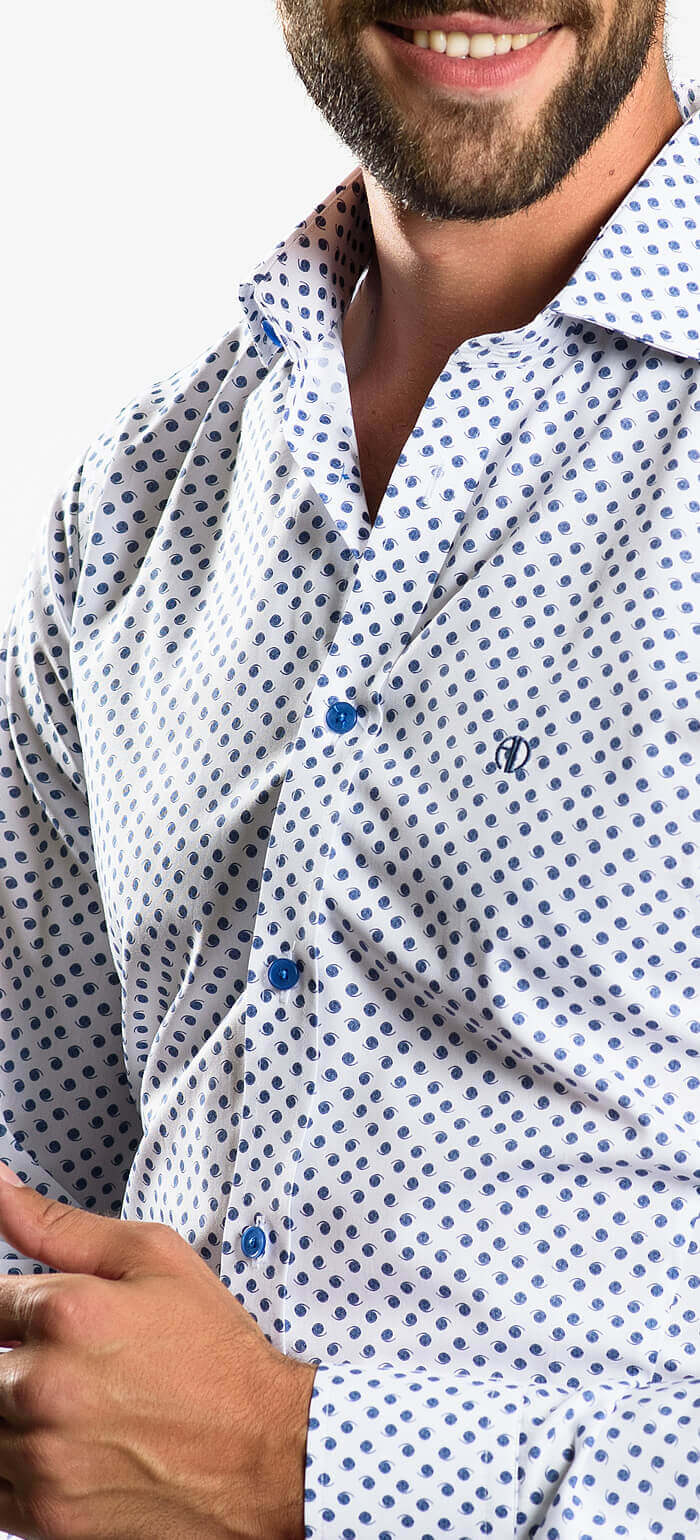 Casual Slim Fit Shirt with Pattern