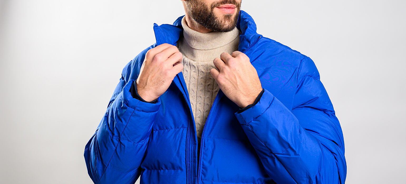 Distinctive blue winter jacket