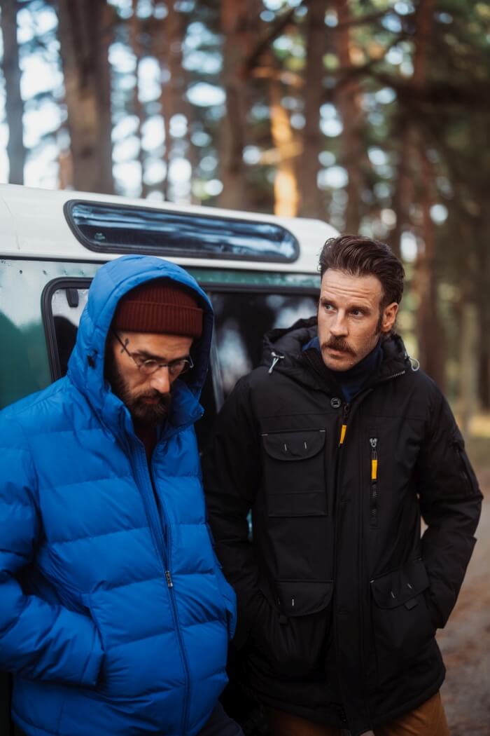 Distinctive blue winter jacket