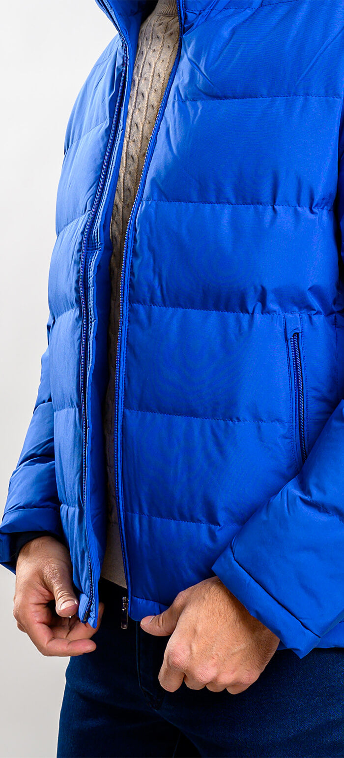 Distinctive blue winter jacket