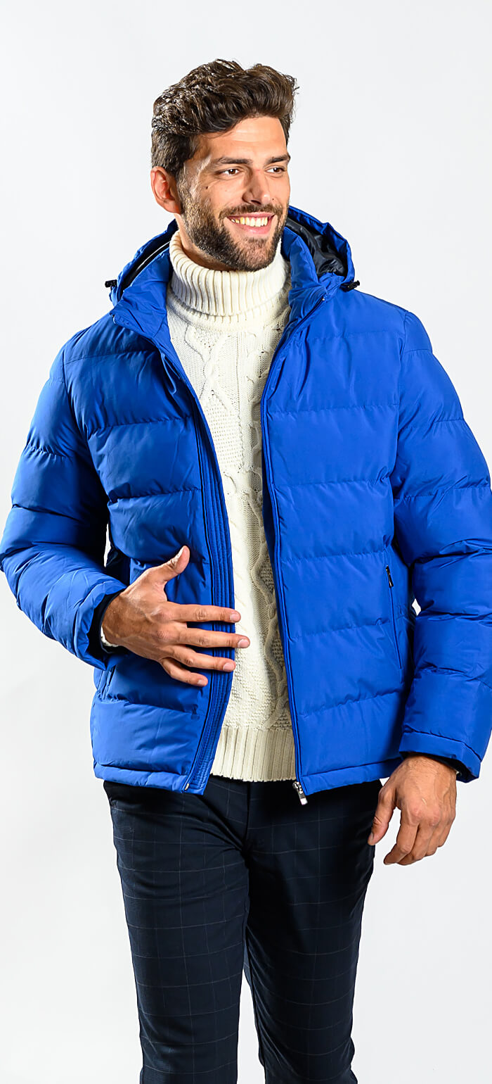Distinctive blue winter jacket