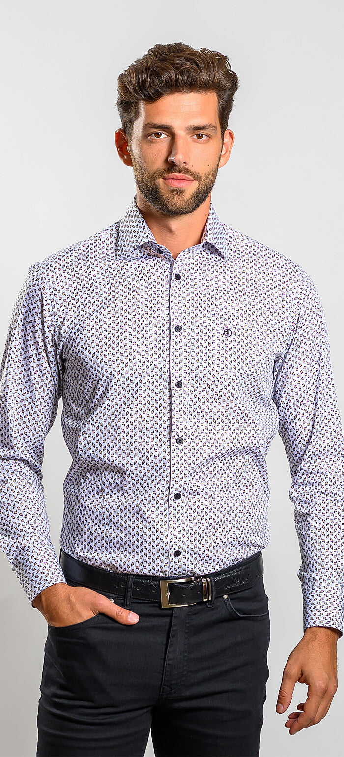 Patterned Casual Extra Slim Fit Shirt
