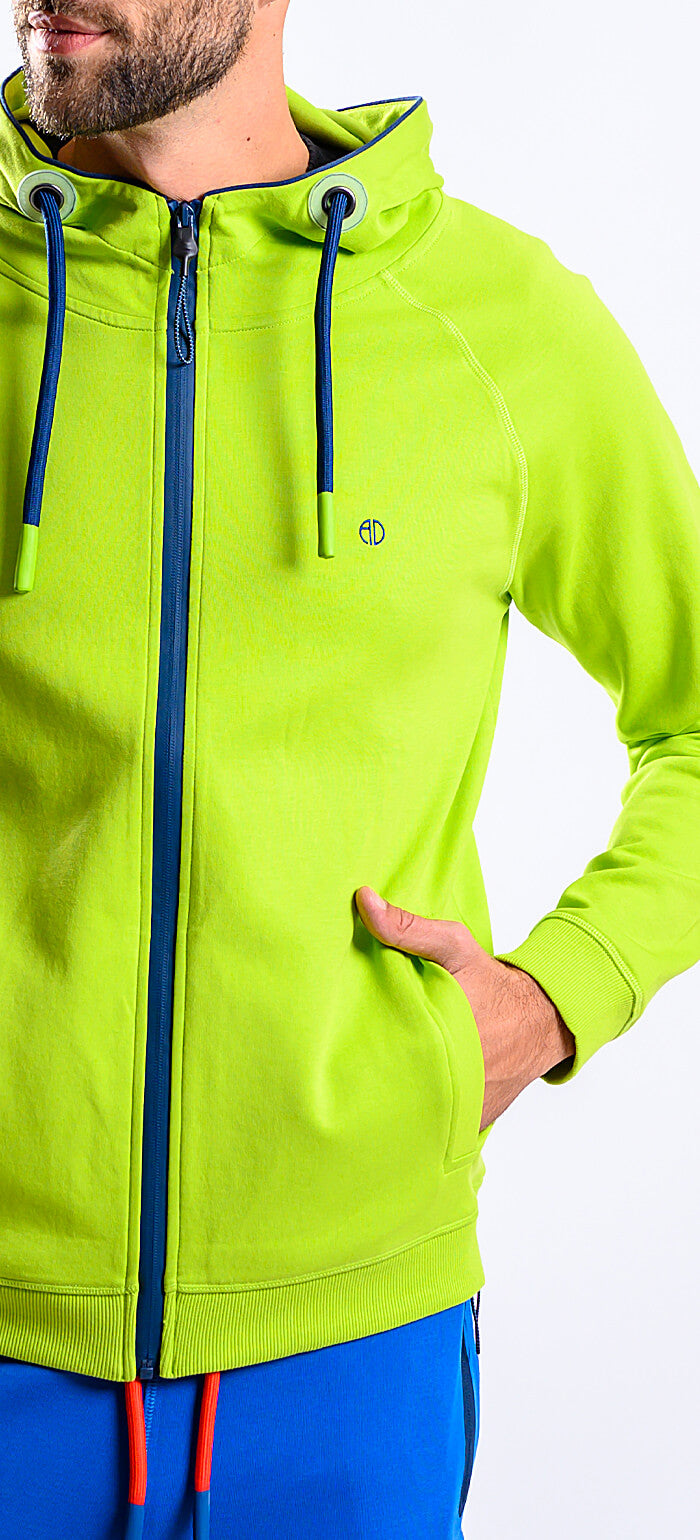 Green sports sweatshirt