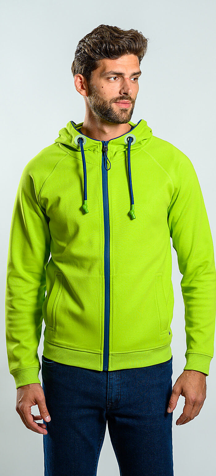 Green sports sweatshirt