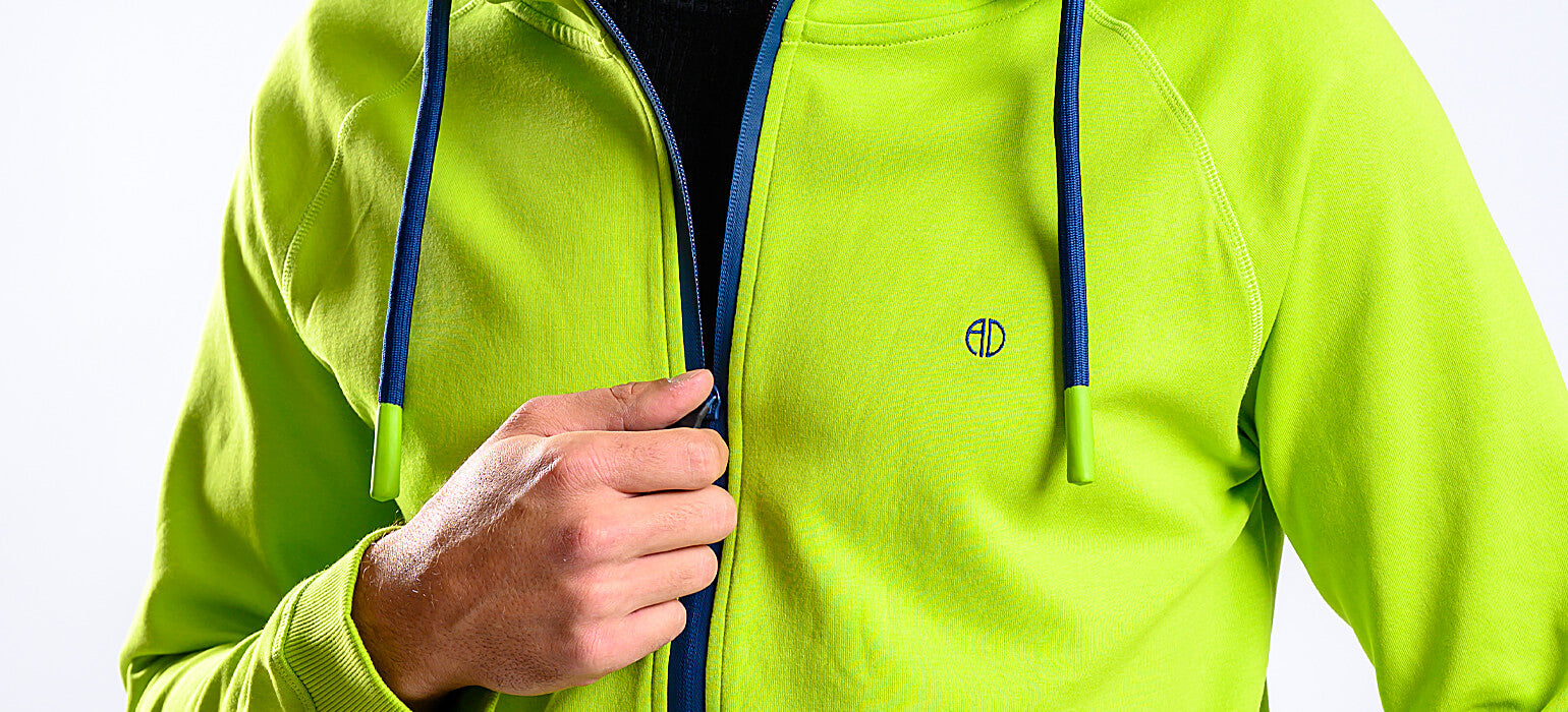 Green sports sweatshirt