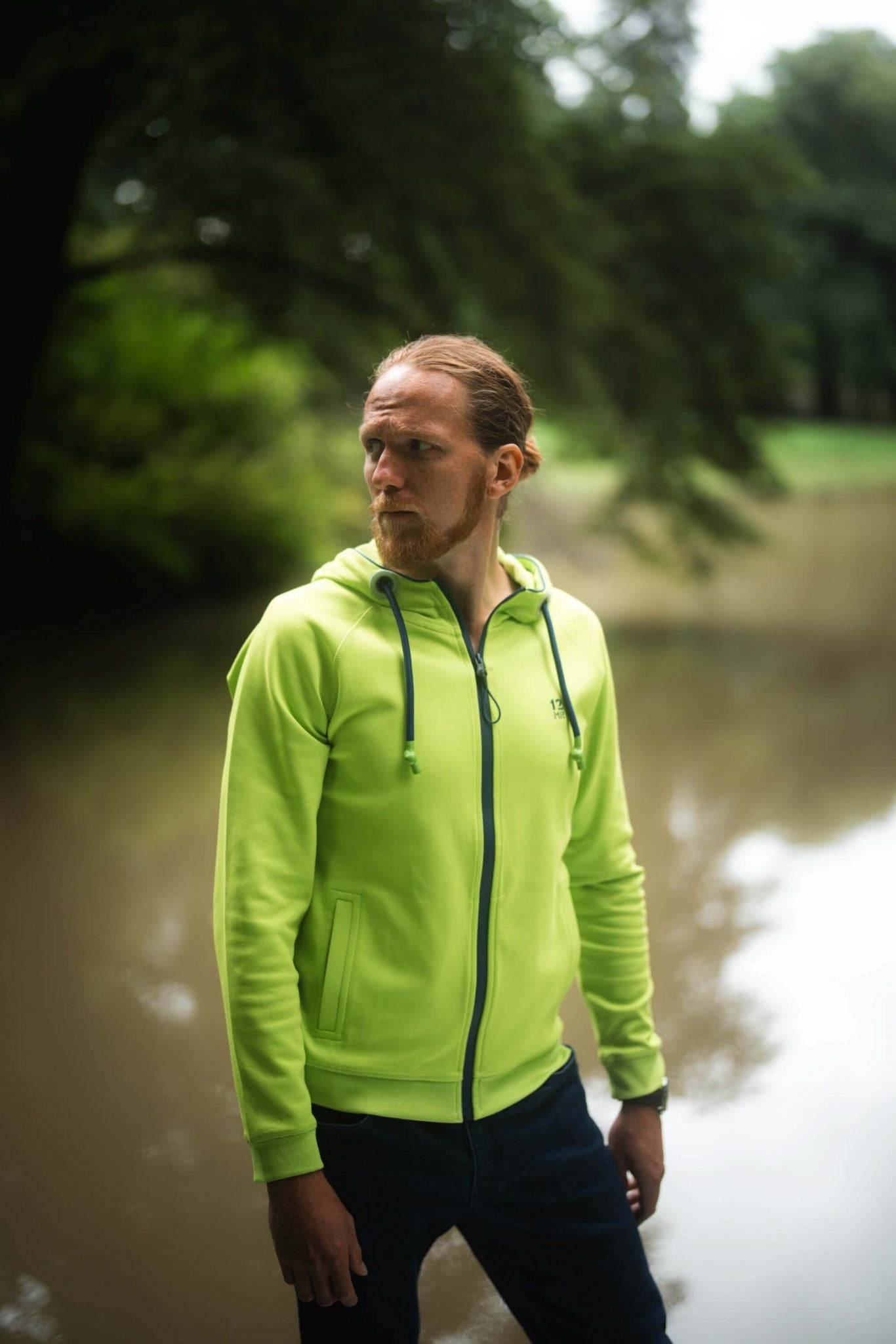 Green sports sweatshirt