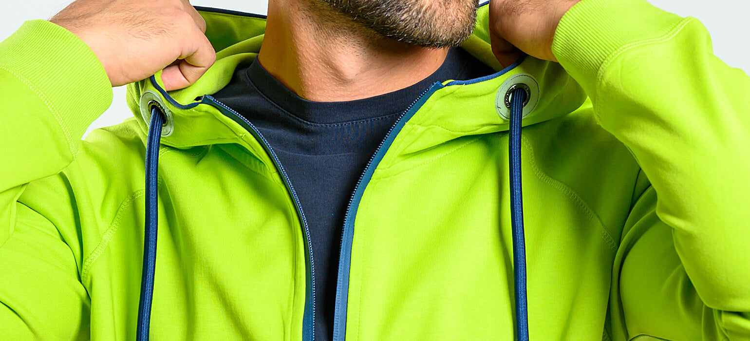 Green sports sweatshirt