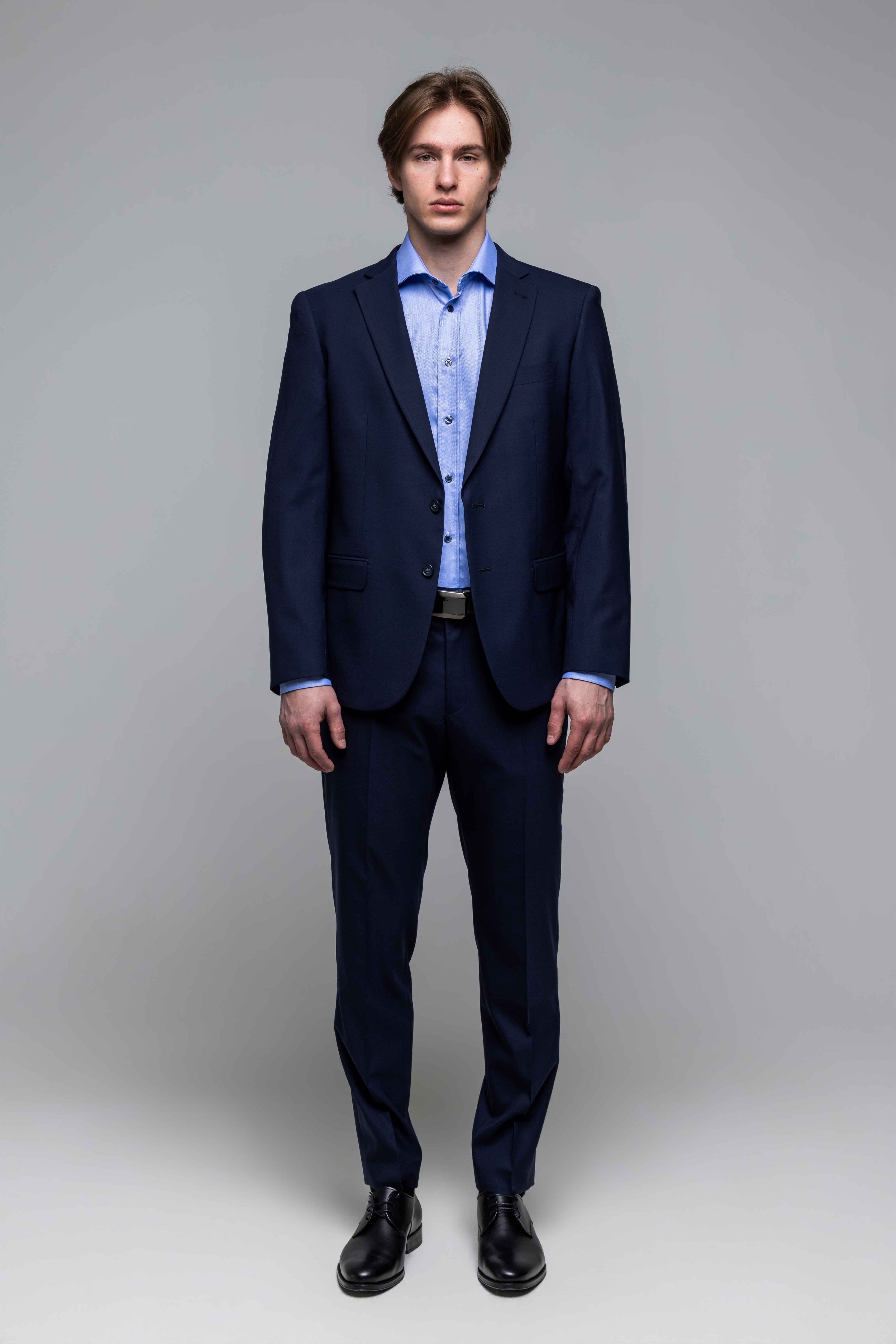 Modré oblekové sako – Basic