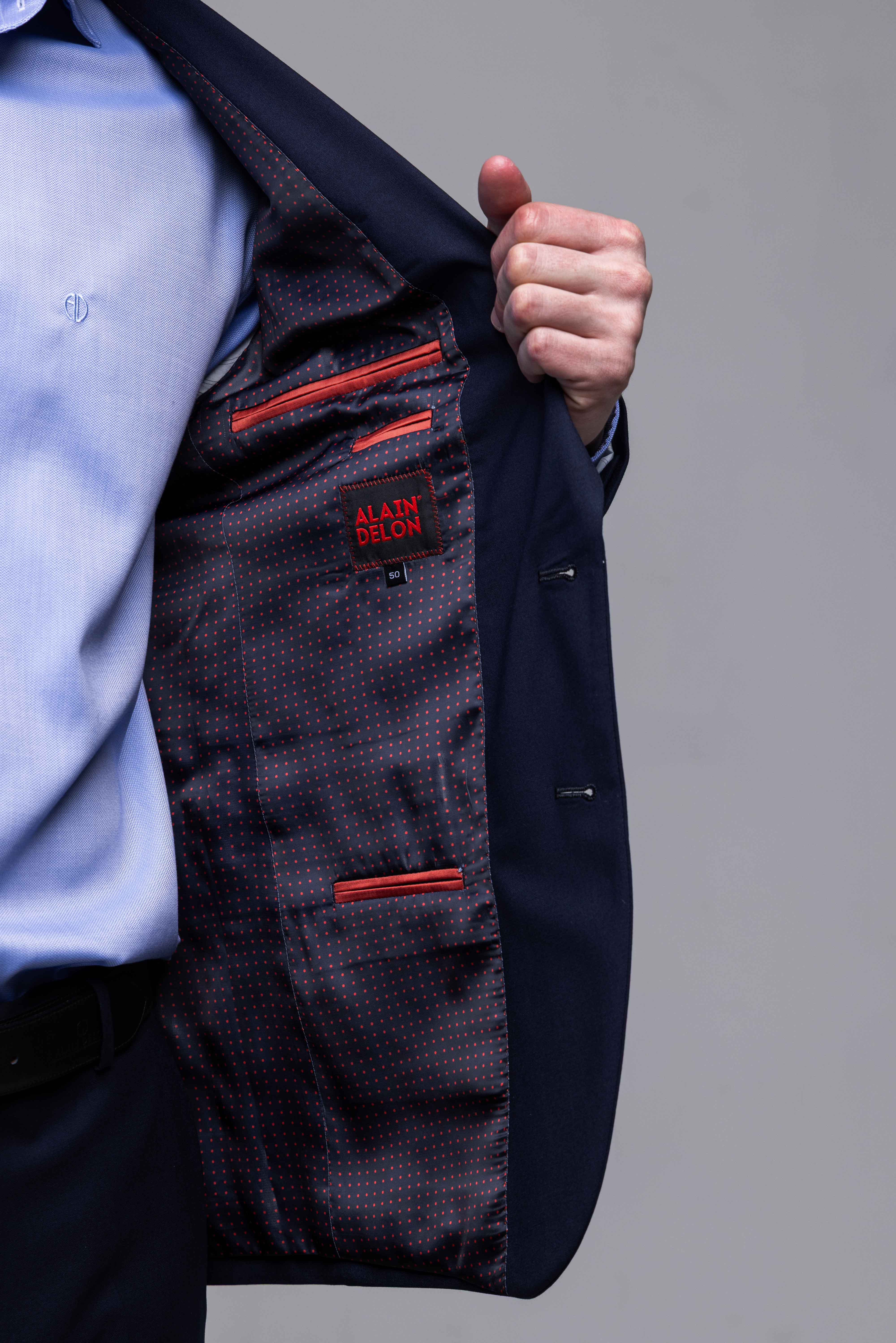 Modré oblekové sako – Basic