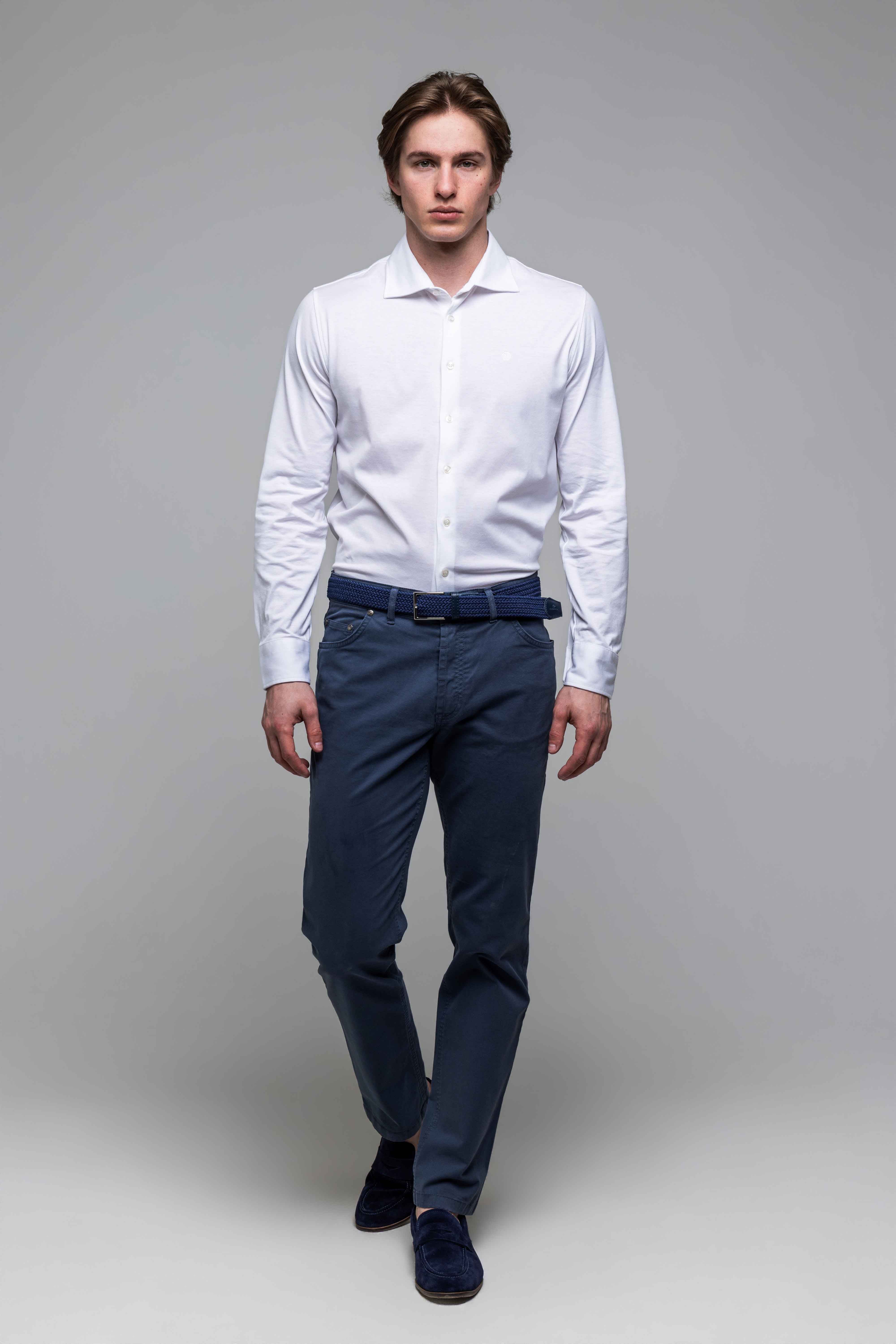 White Stretch Extra Slim Fit Shirt