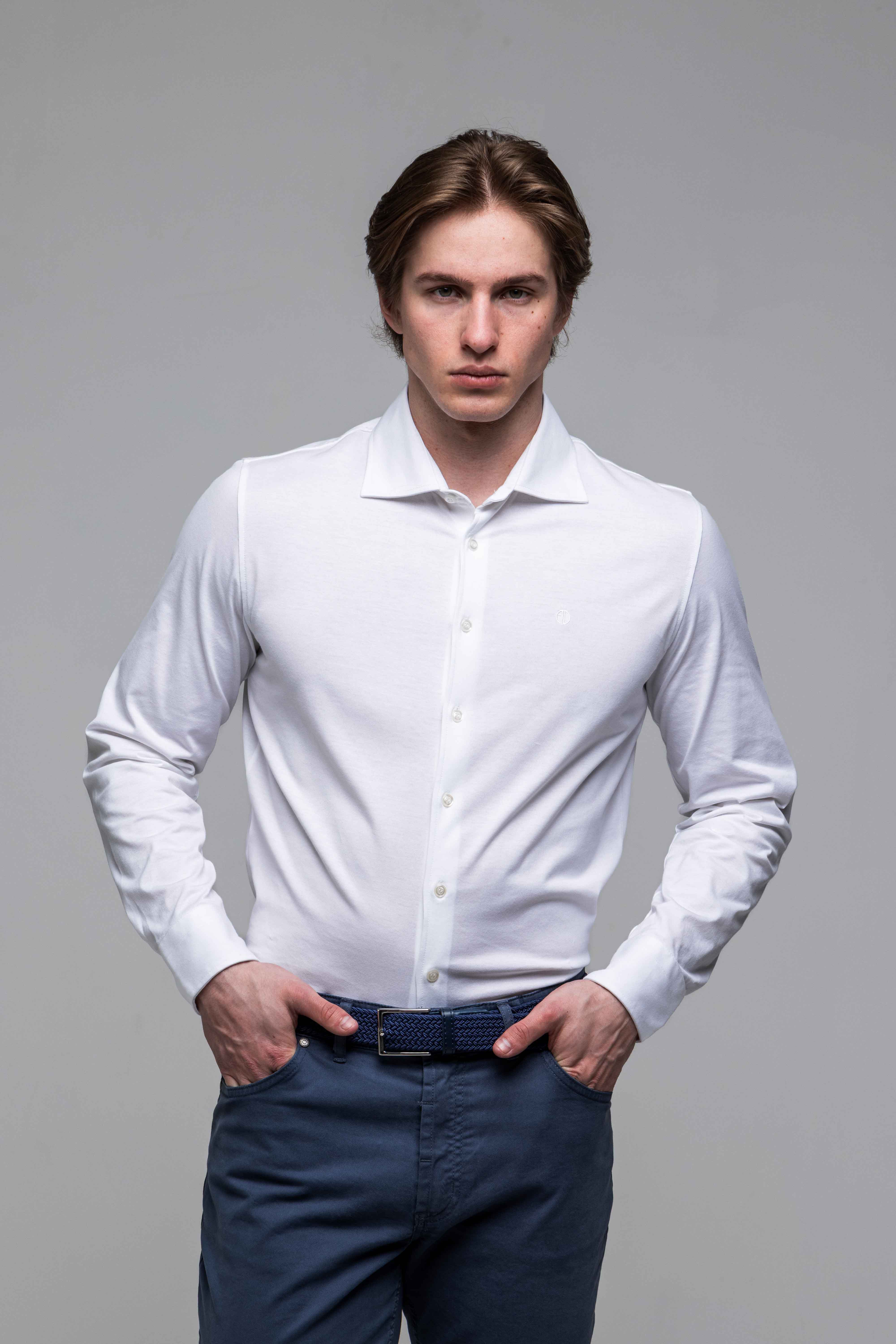 White Stretch Extra Slim Fit Shirt