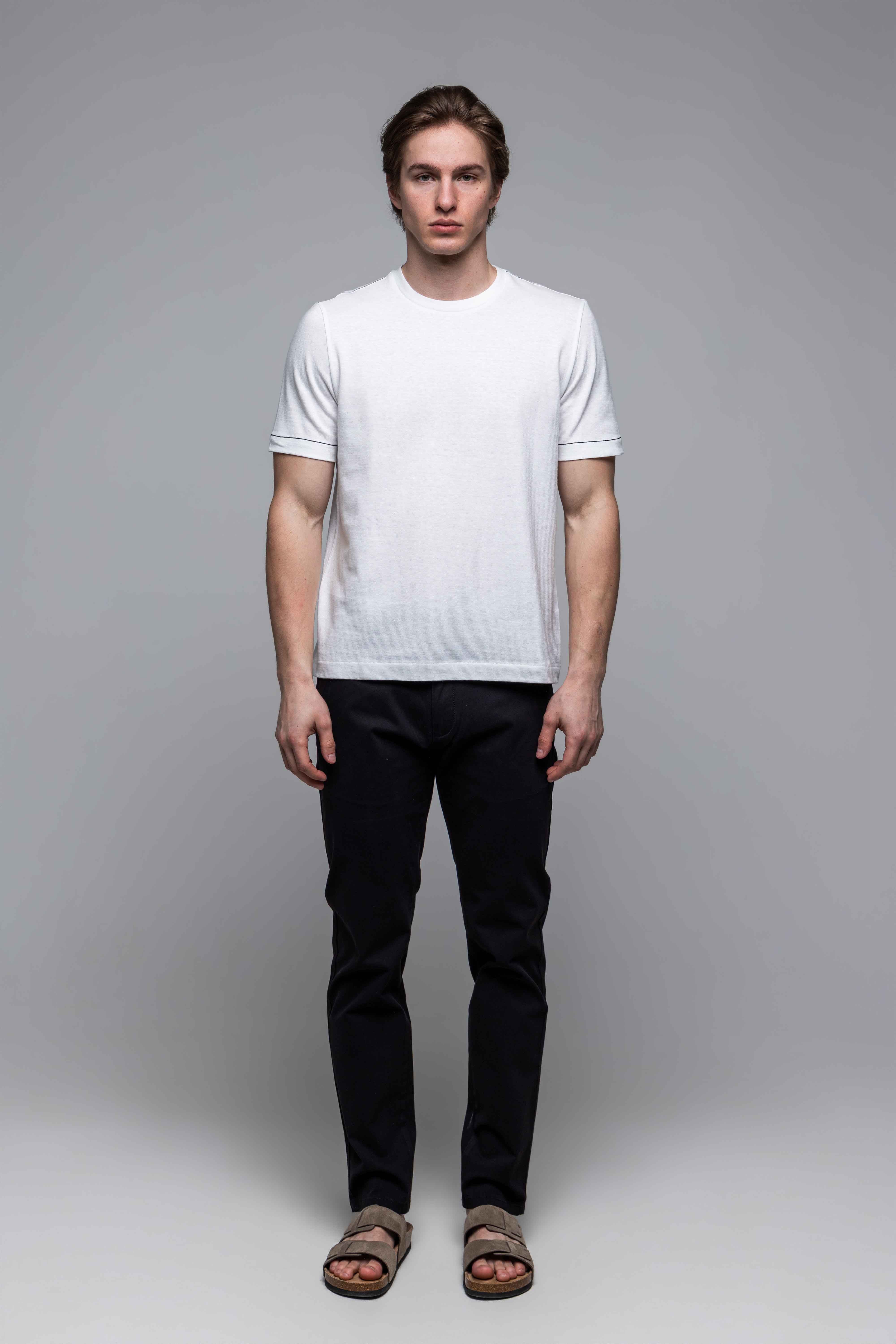 Biele tričko s ľanom