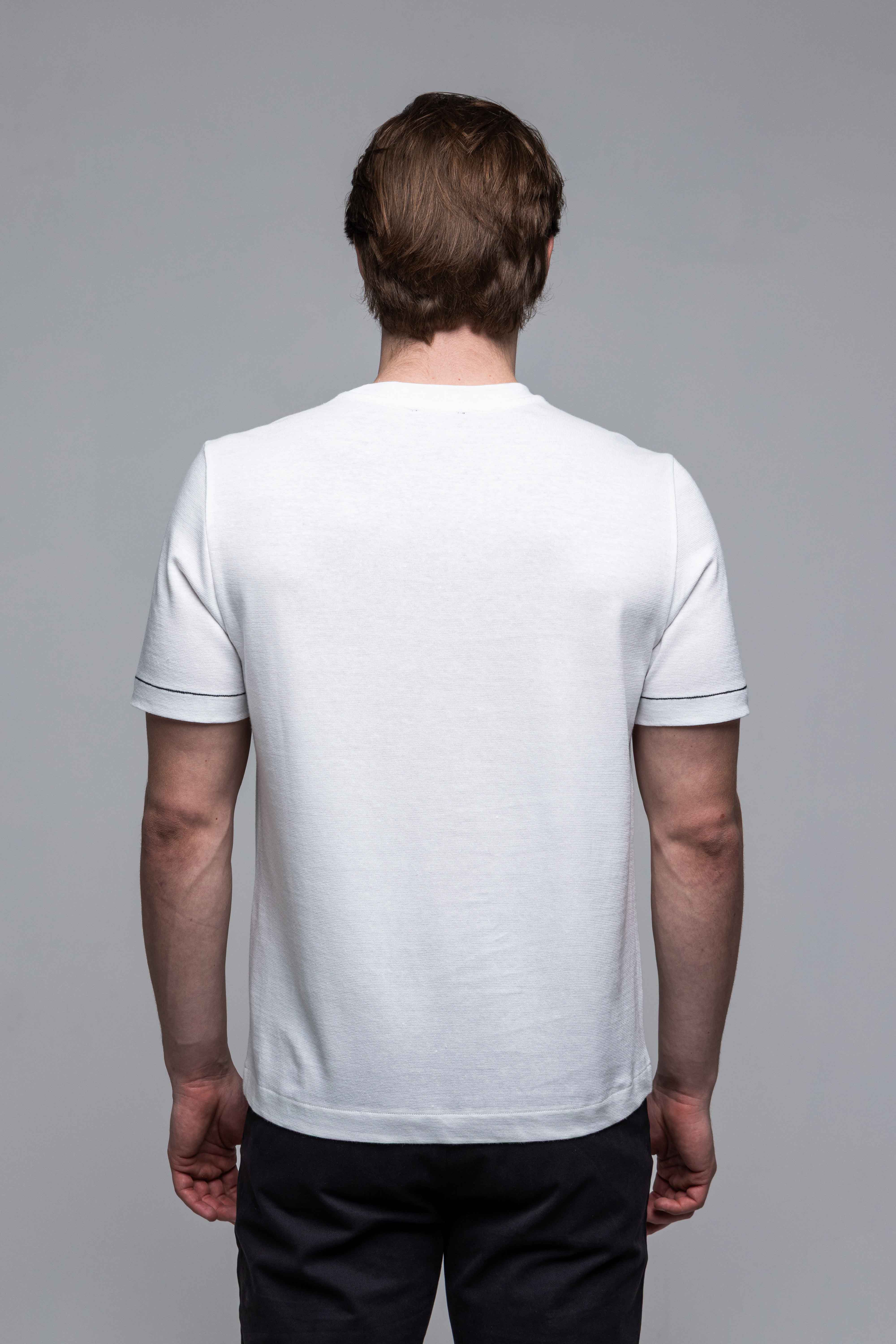 Biele tričko s ľanom