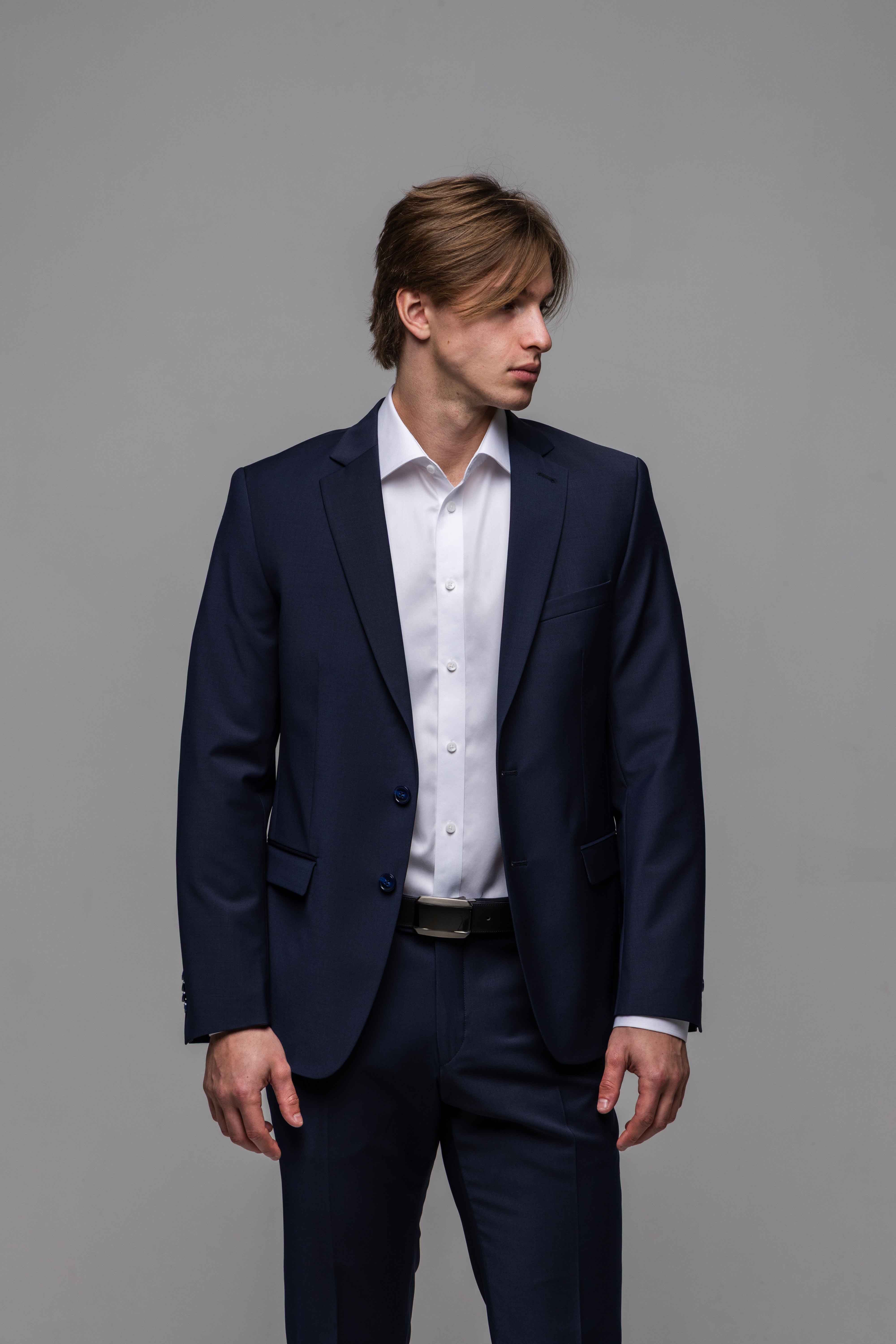 Basic navy blue suit jacket