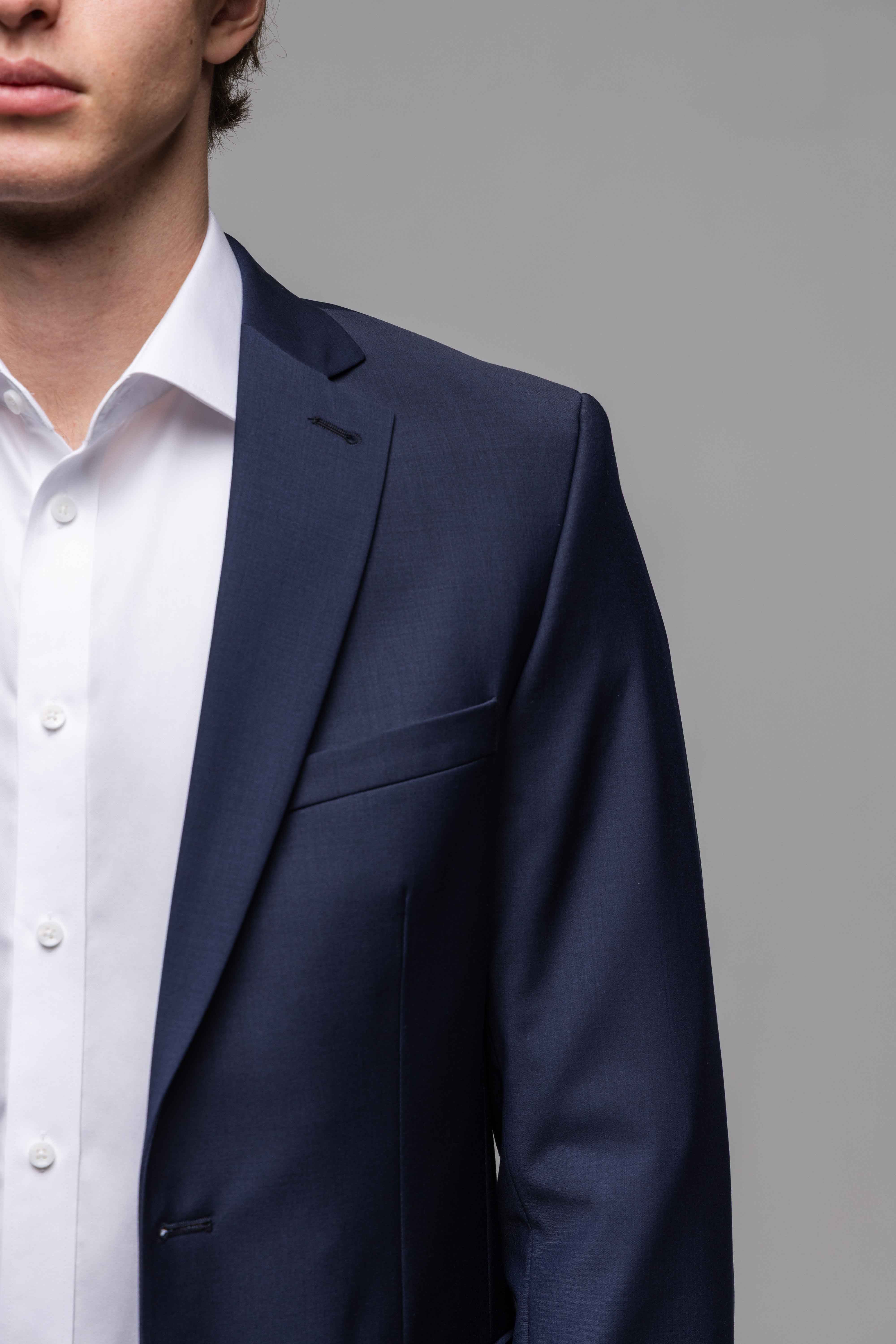 Basic navy blue suit jacket