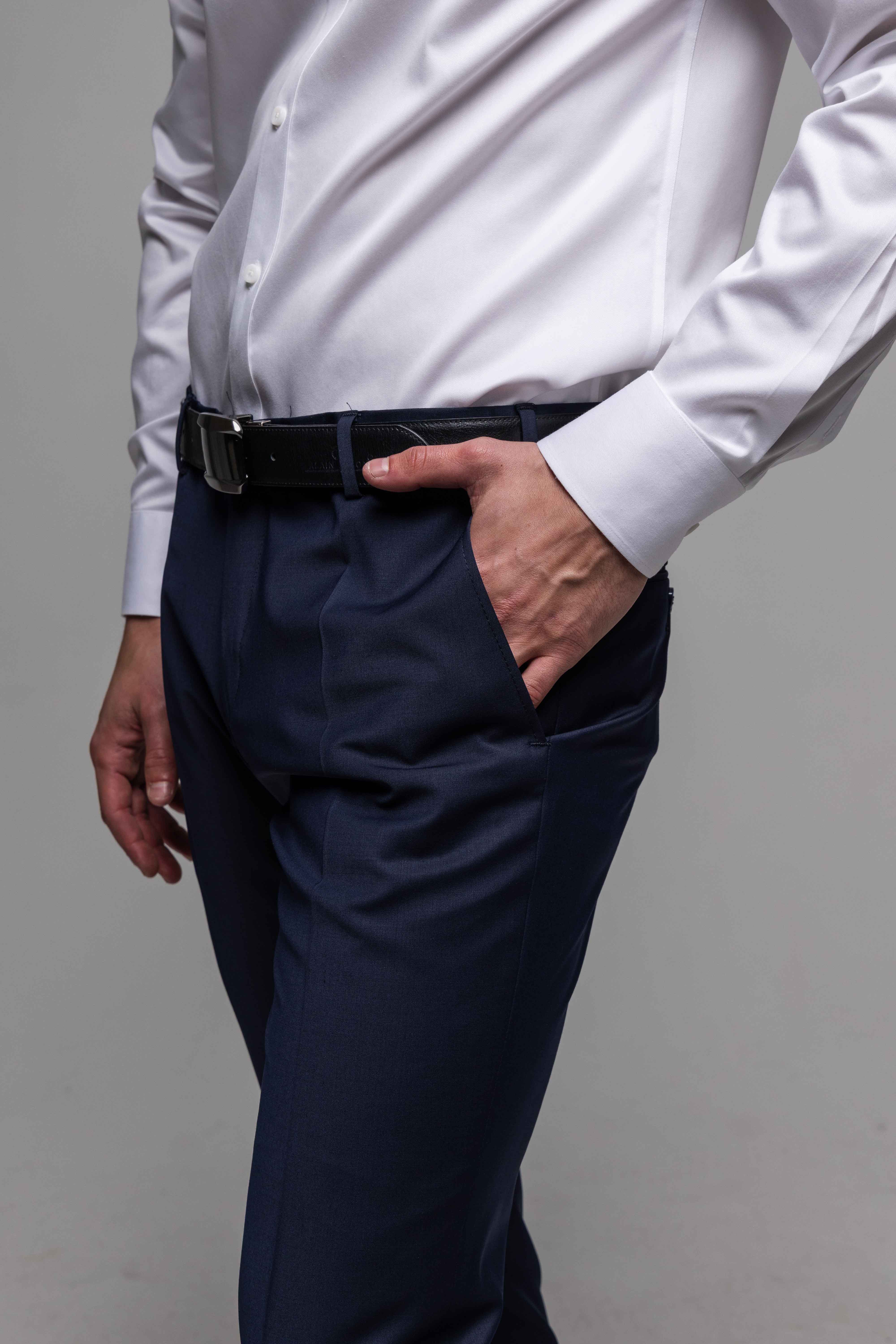 Navy blue basic suit trousers size XL