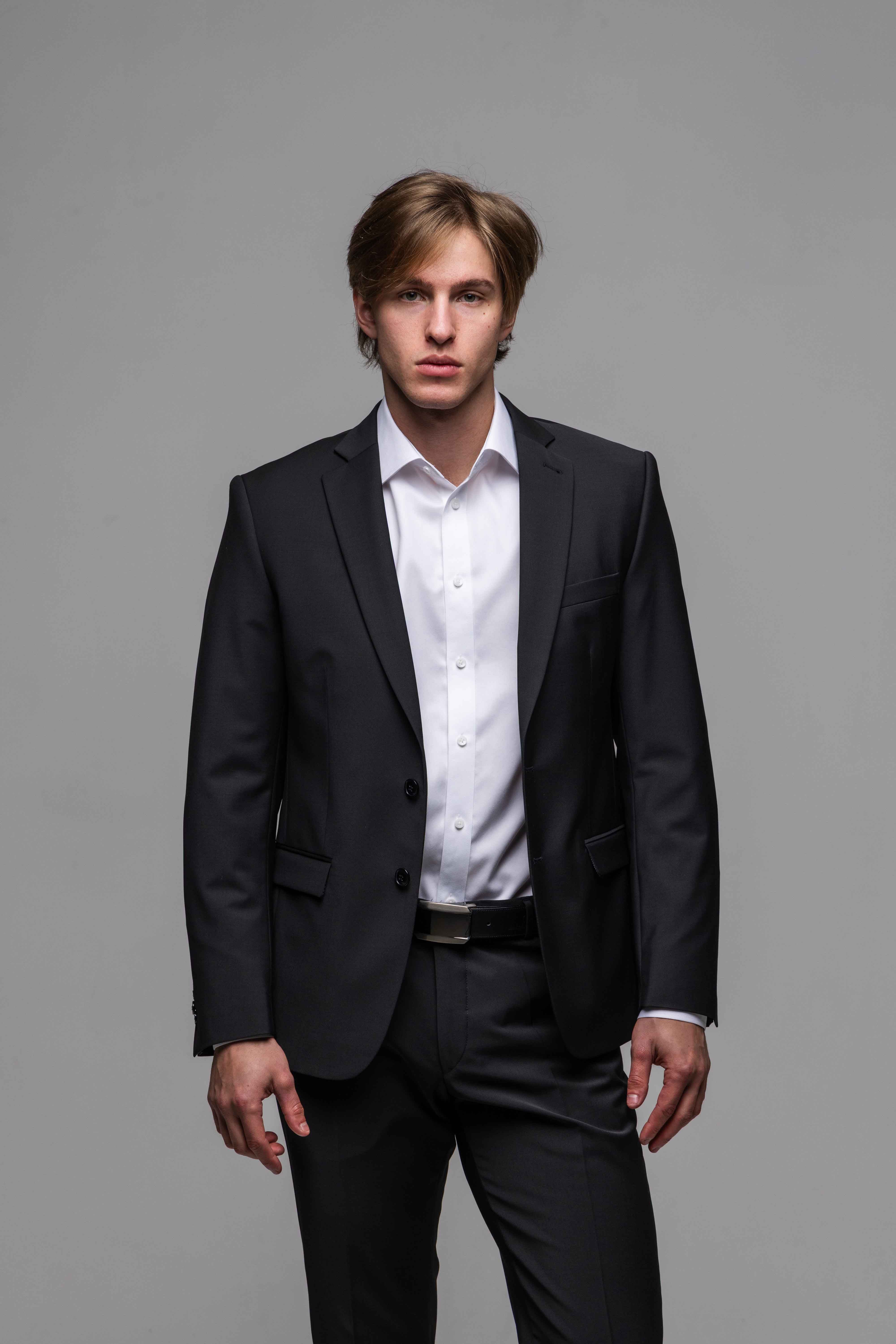 Black Basic Suit Jacket