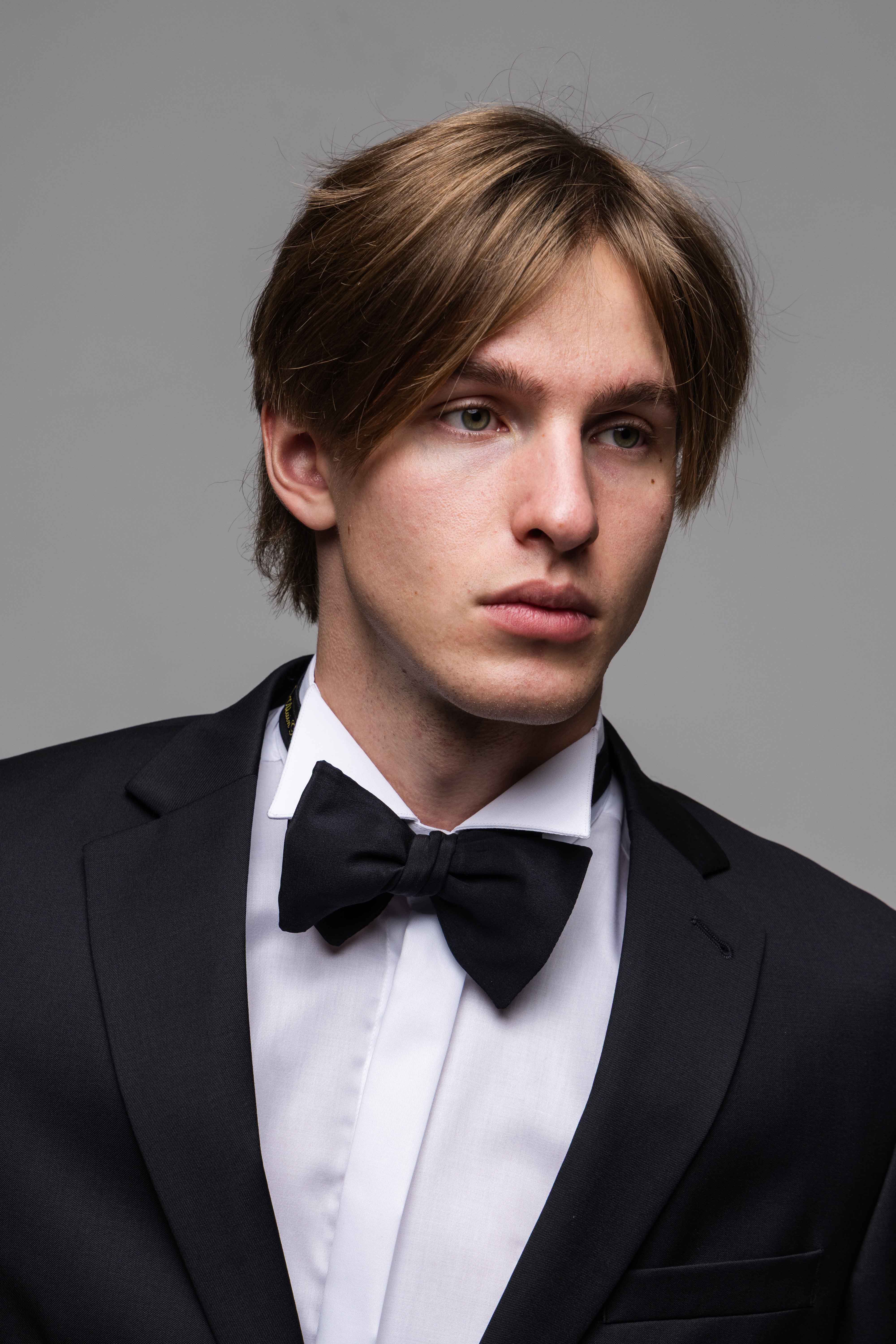 Black Slim Fit Wool Suit