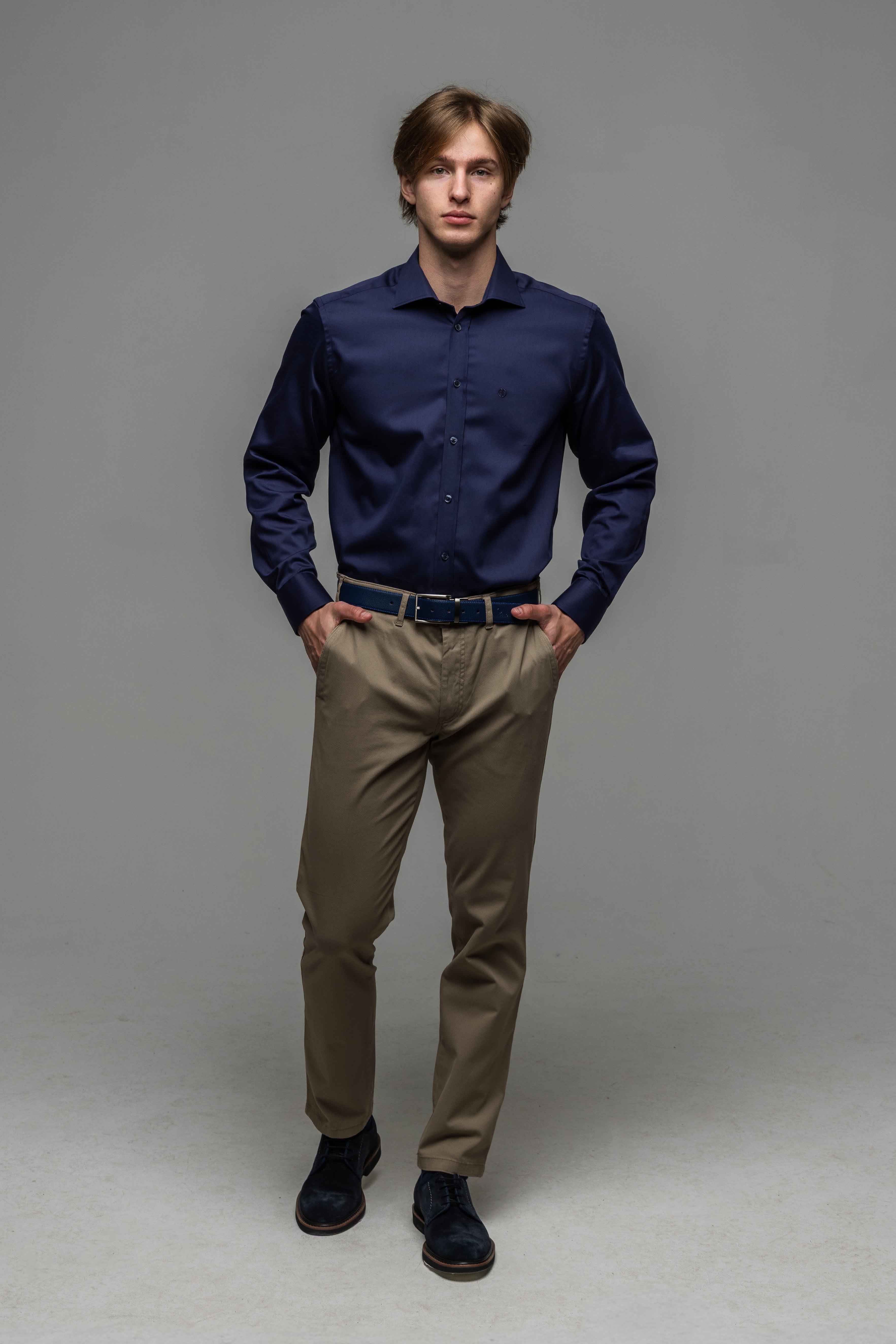 Navy Blue Extra Slim Fit Shirt Navy Blue Extra Slim Fit Shirt