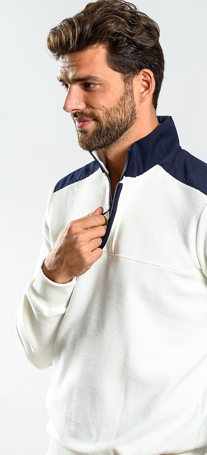 White sweatshirt