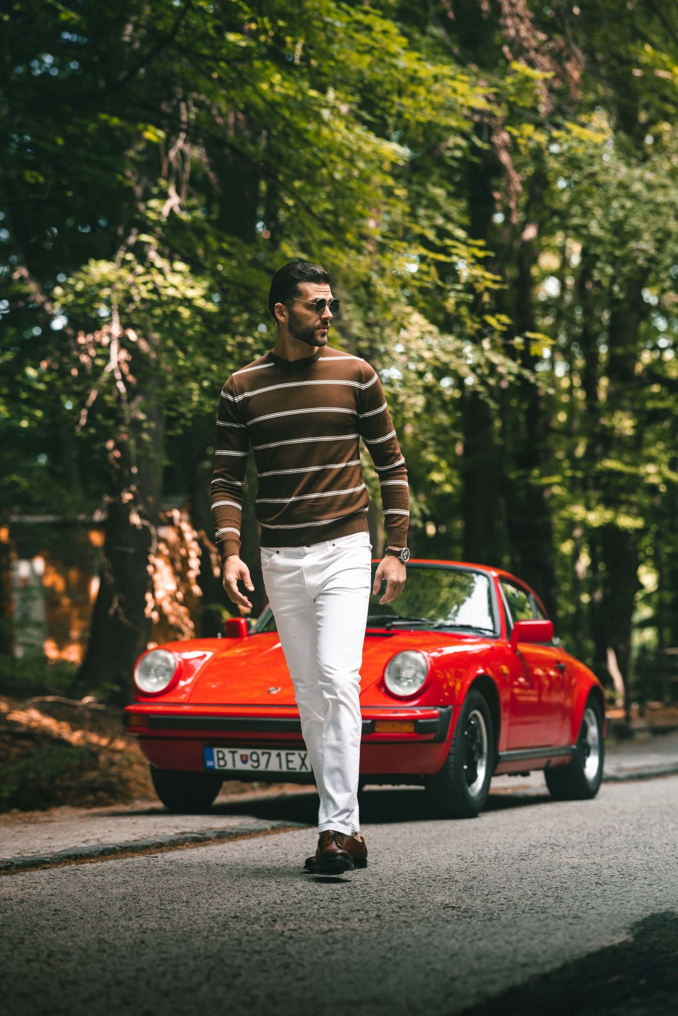 White cotton jeans