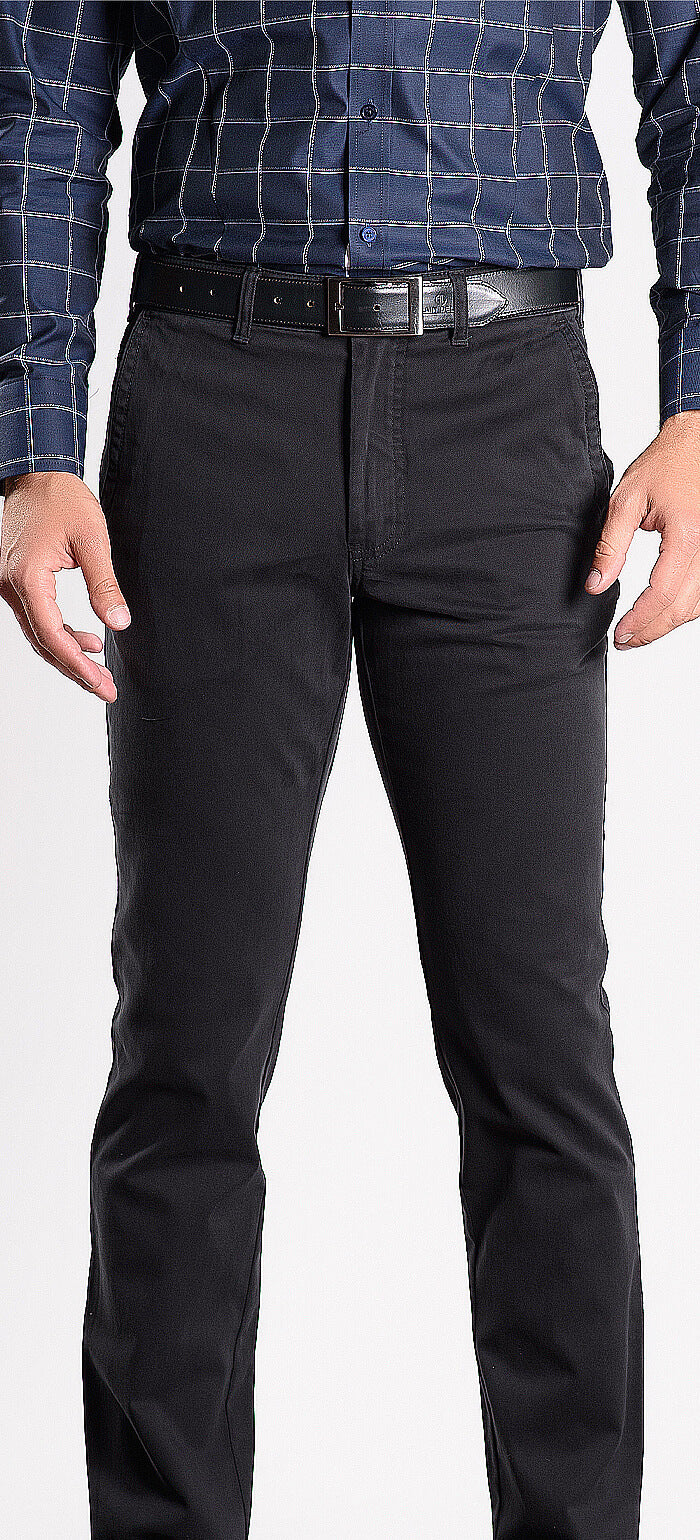 Black cotton trousers