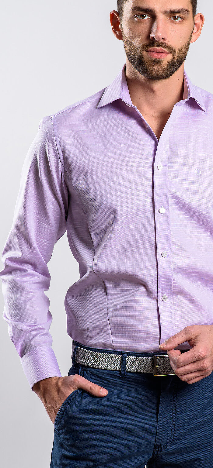 Fialová Extra Slim Fit košeľa