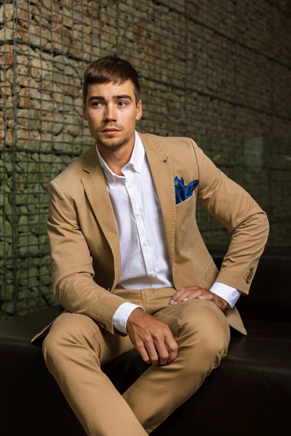 Brown casual pants