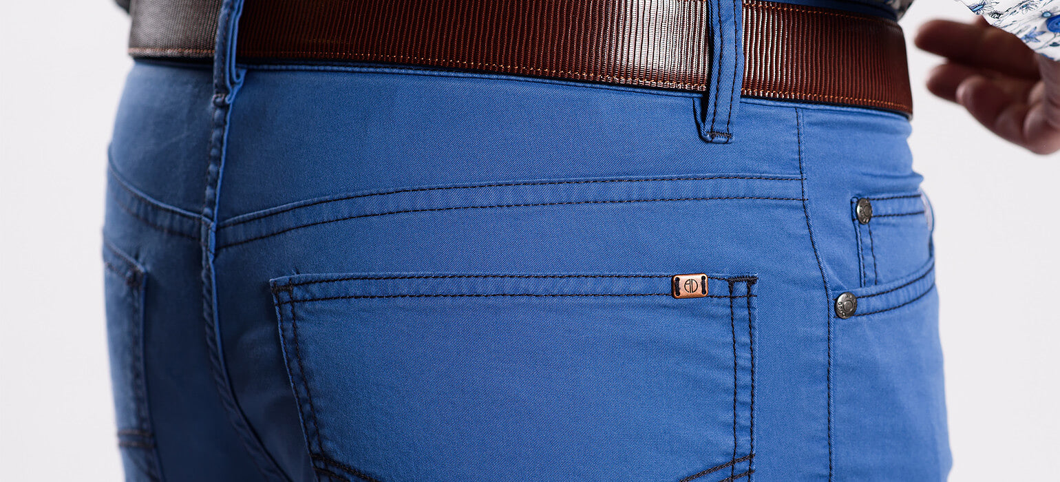 Blue spring pants