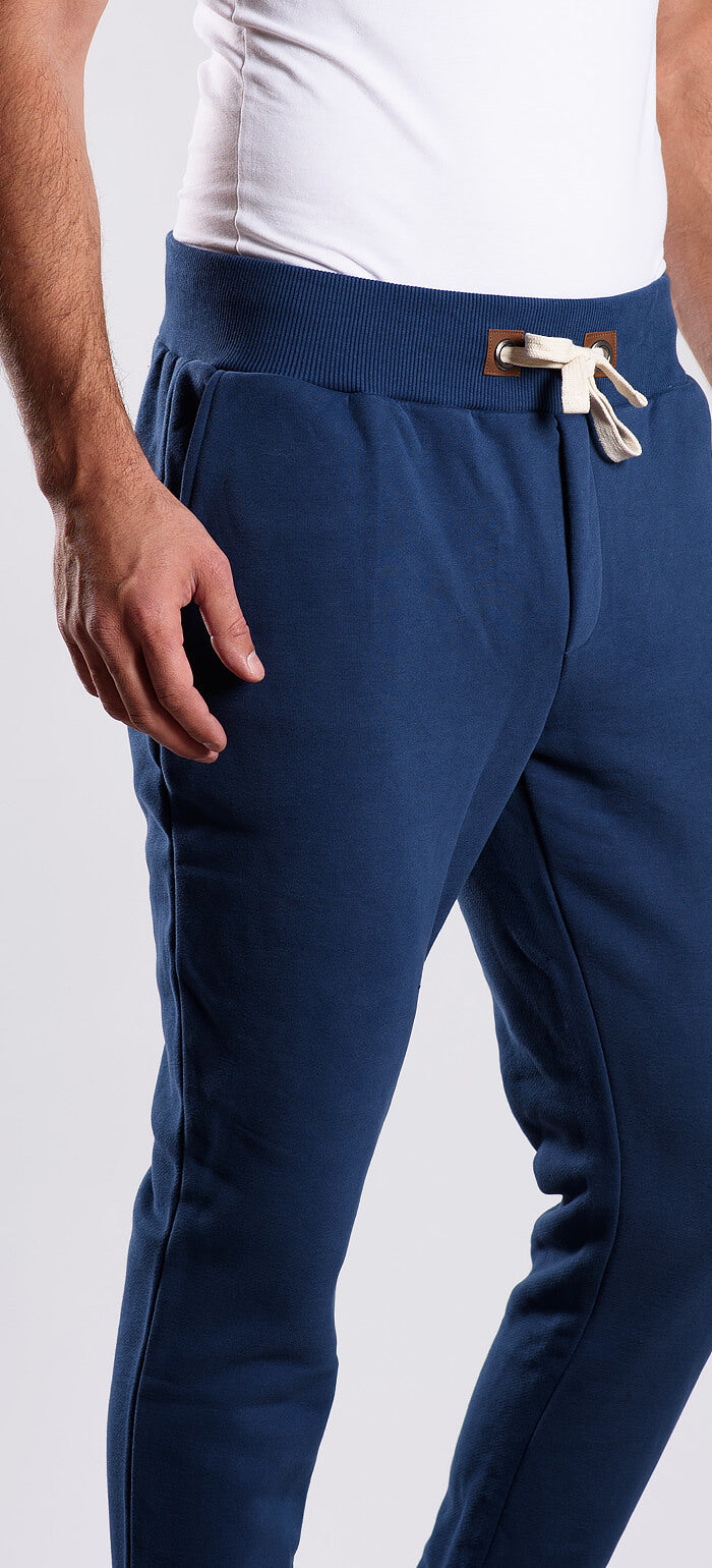 Blue sweatpants