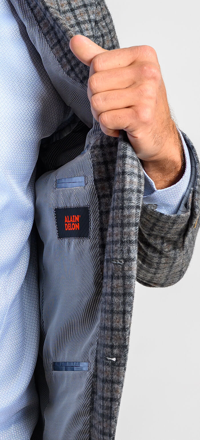 Gray-brown autumn jacket