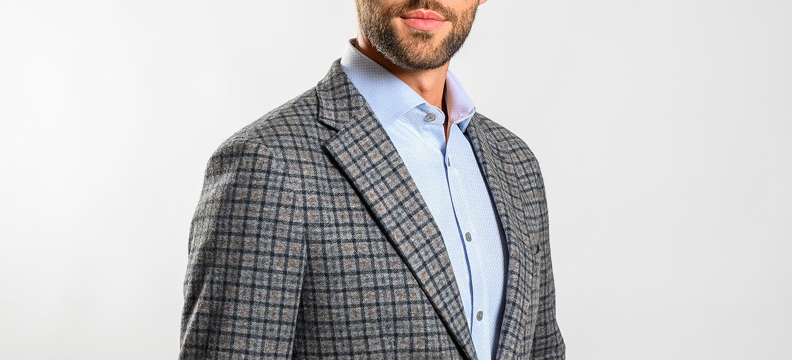 Gray-brown autumn jacket