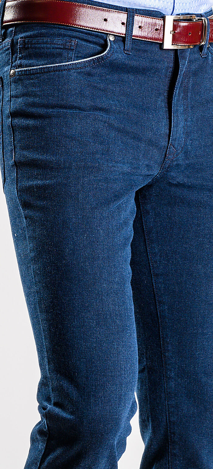 Dark blue jeans