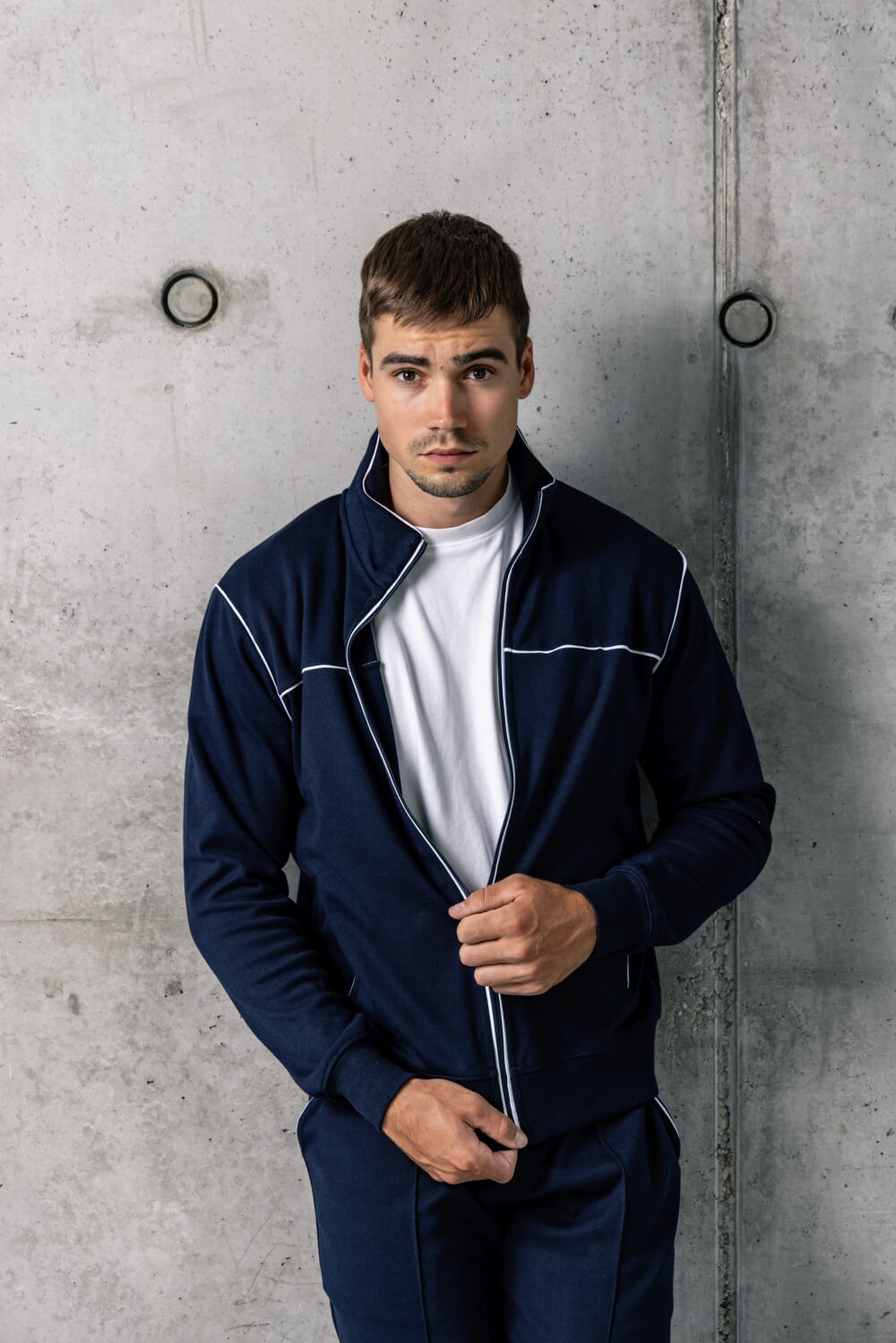 Navy blue sweatpants