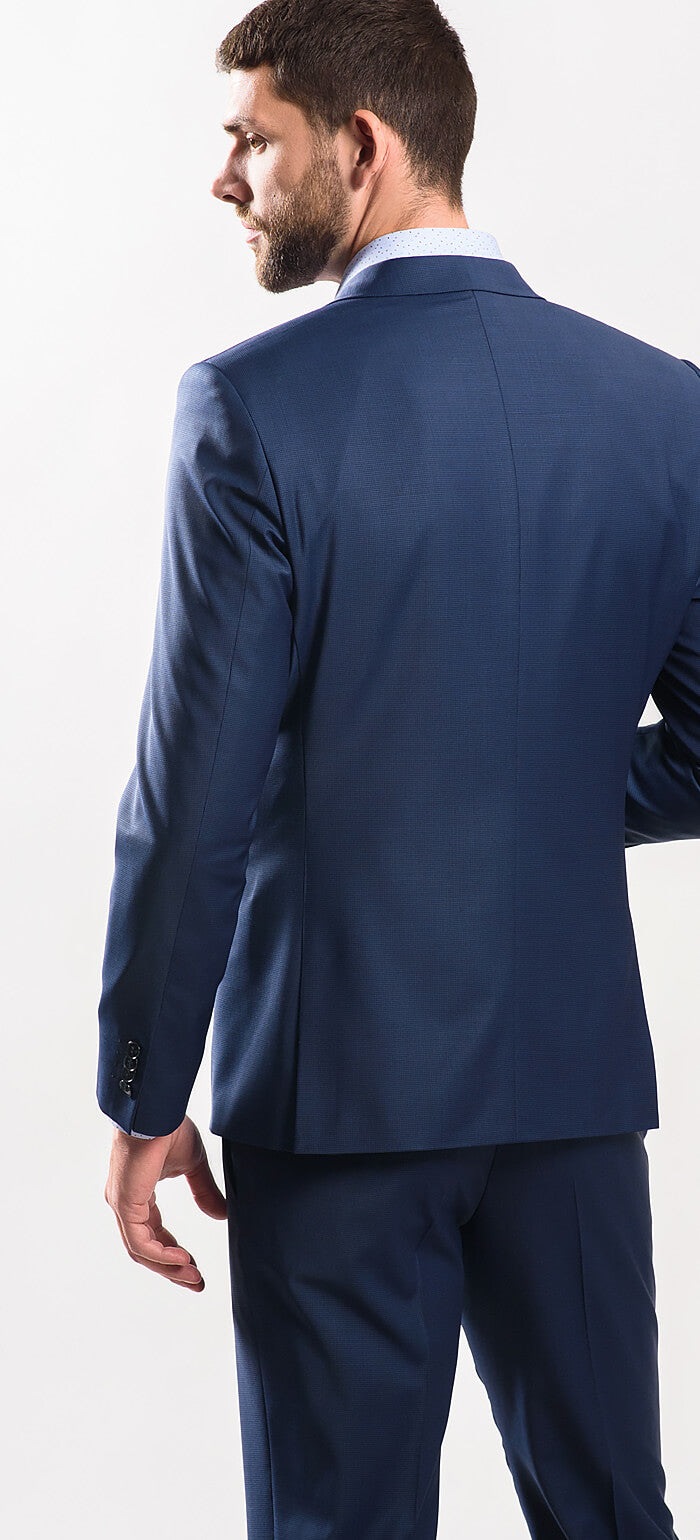 Tmavomodrý Slim Fit oblek - XL veľkosť